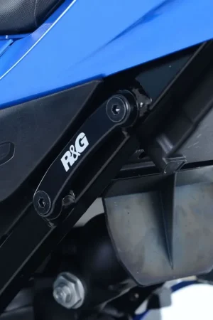 R&G - EXHAUST HANGER, BLACK + BLANKING PLATE - Accessoires - Geschikt voor Suzuki GSX-R1000/R 17- Bulkbestelling