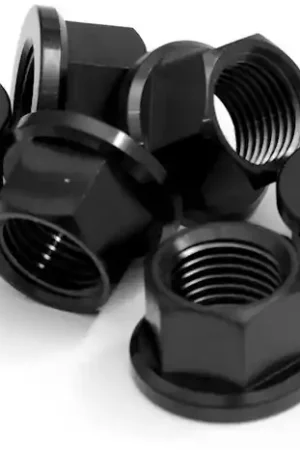 R&G - TITANIUM SPROCKET NUT - Accessories - PVD BLACK M8 6-PACK Superprijs