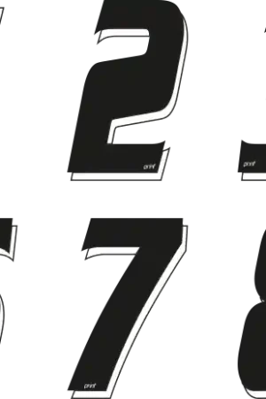 PRINT - KIT 10 BLACK NUMBERS - Accessories - Zwart Laatste Versie