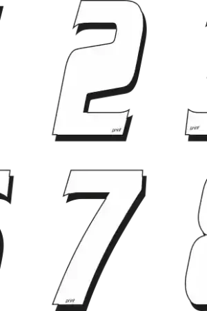 PRINT - KIT 10 WHITE NUMBERS - Accessories - Wit Luxe