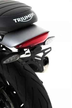 R&G - LICENCE PLATE HOLDER BLACK - Accessoires - Geschikt voor Triumph Scrambler 400 x r, Speed 400 r Trendy