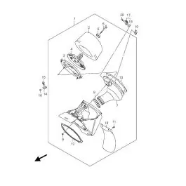 OEM Klem Aanzuigrubber Suzuki RMZ250 2010-2018 RMZ450 2008-2012 Korting