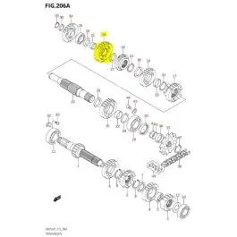 Direct Beschikbaar OEM Versnellingsbak Tandwiel Suzuki RM250 1996-2008 1e Versnelling (27 tanden)
